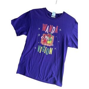 Marvel Wanda Vision Women's T-Shirt Purple Size Small